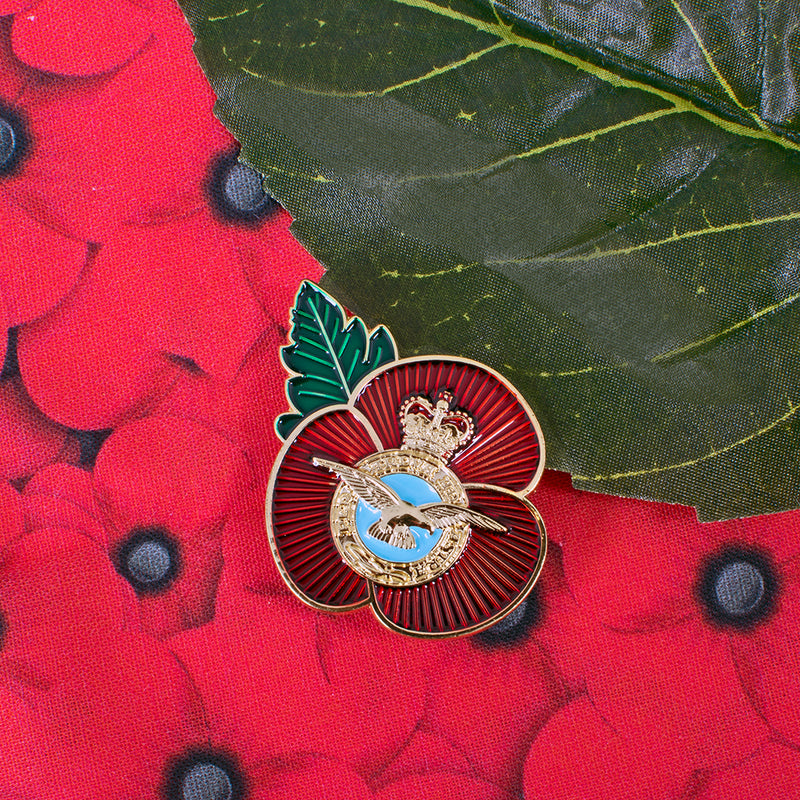 RAF Emblem Poppy Pin
