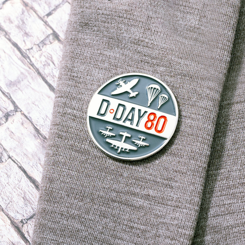 D-Day 80 Pin Badge