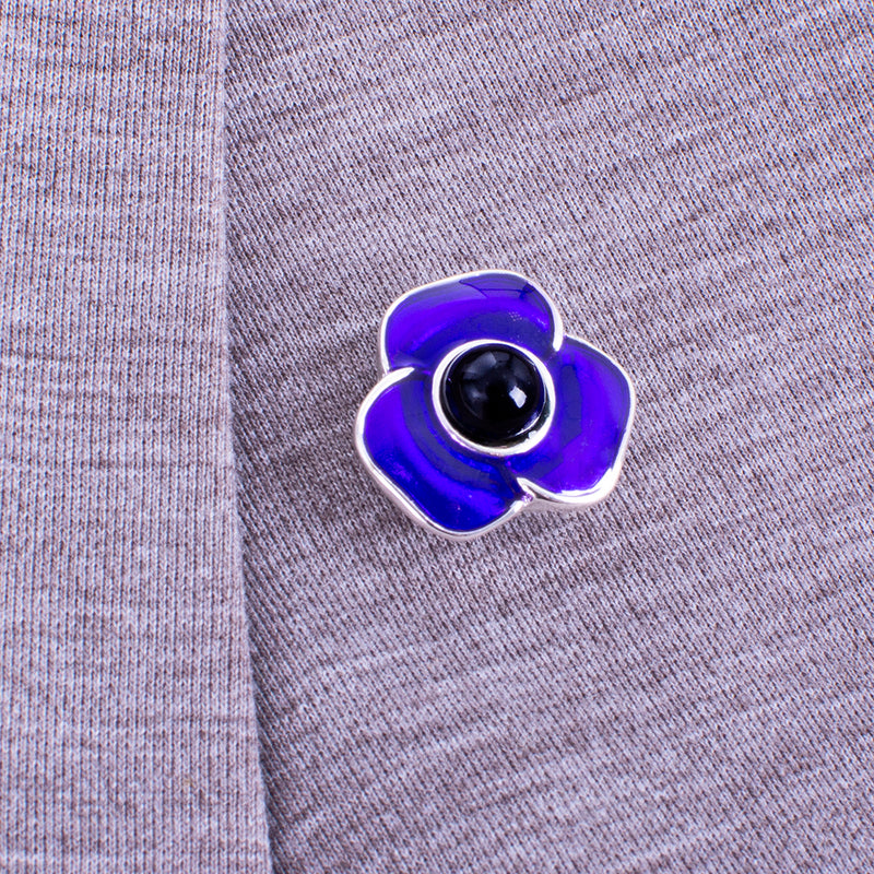 Purple Poppy Pin
