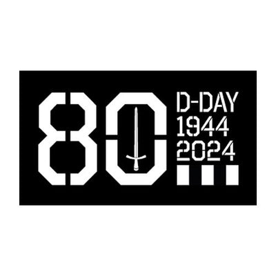 D-Day 80 Black Pin Badge
