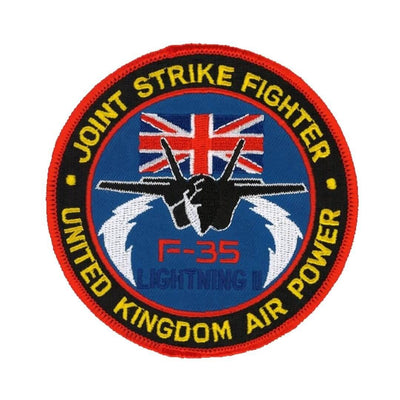 F-35 Lightning II Joint Strike Fighter Round Embroidered Badge - RAFATRAD