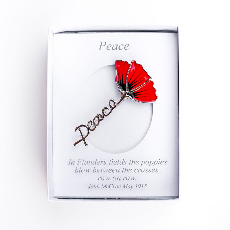 Peace Poppy Brooch - RAFATRAD