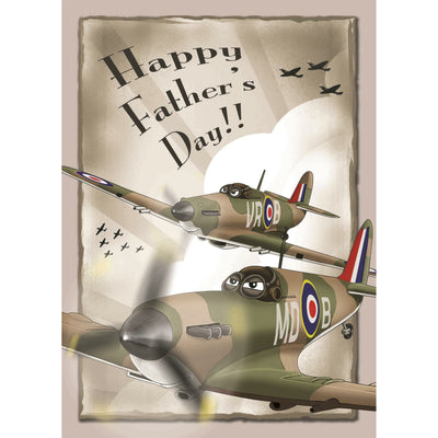 Spitfire RAF Father's Day Card