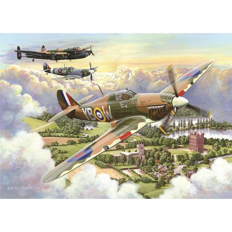 Lancaster & Spitfire Puzzle "Final Approach"