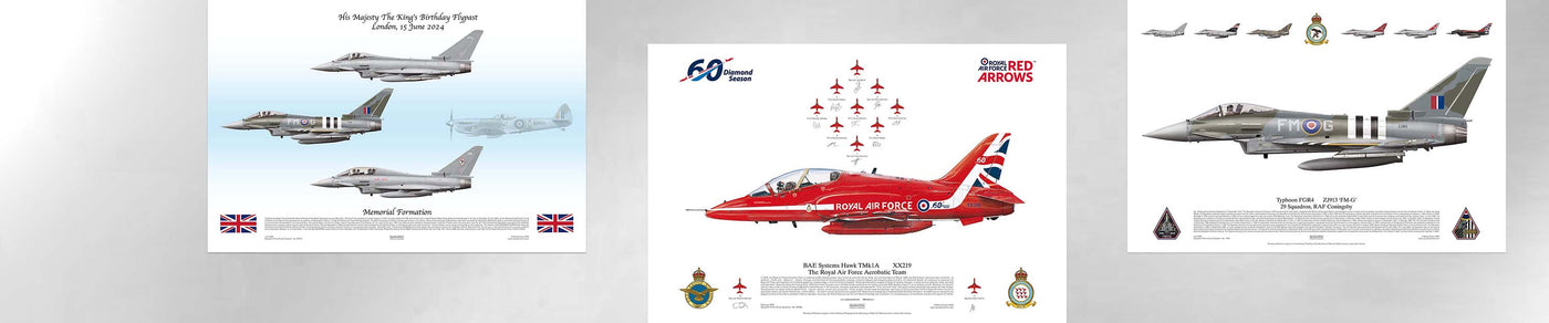 Aircraft lithograph prints