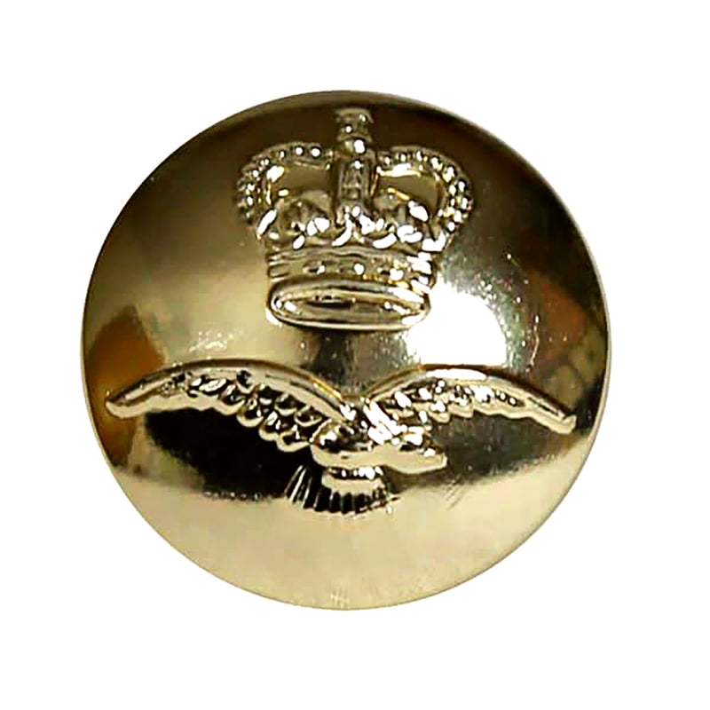 RAF Domed Gilt Cap Button Small