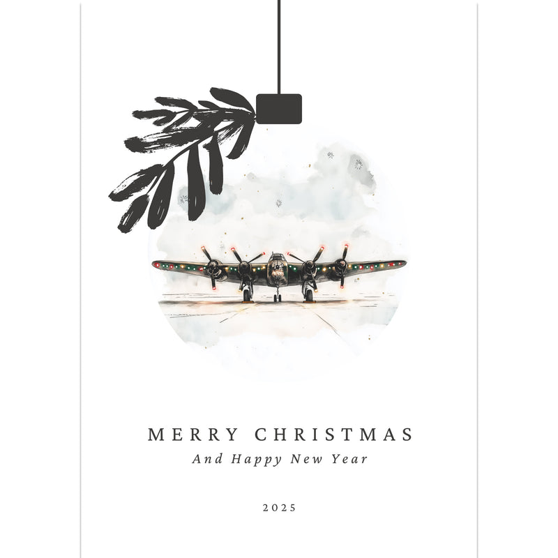 Lancaster Bauble Christmas Card