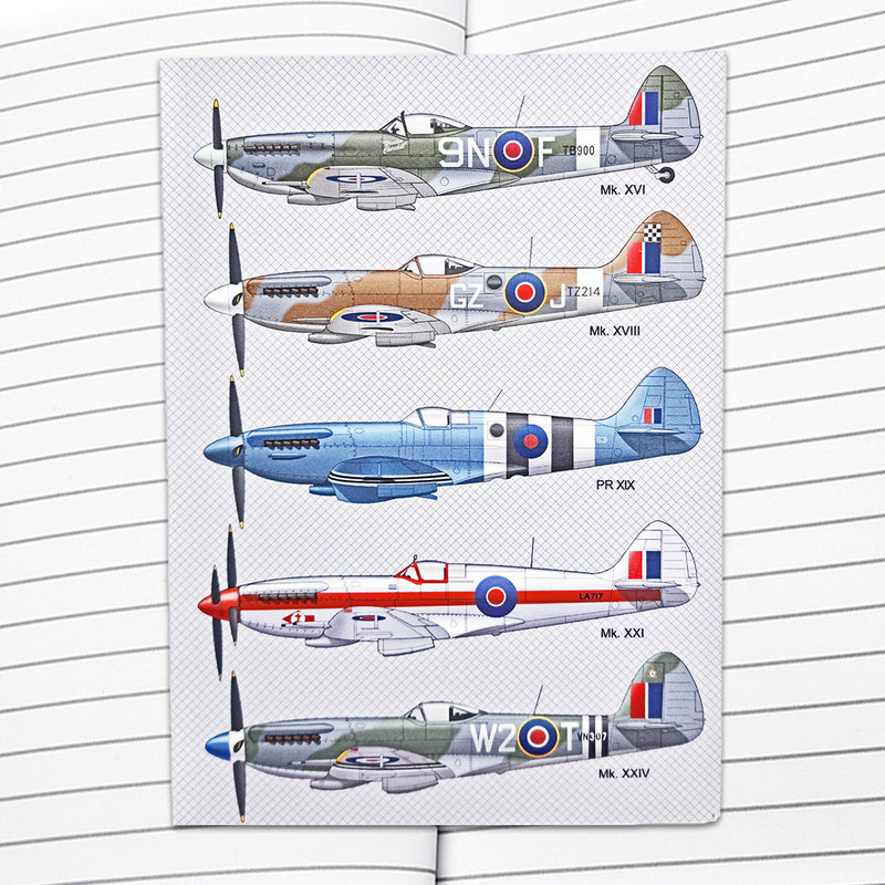 Spitfire Softback Notebook (A5 - 120 Lined Pages)