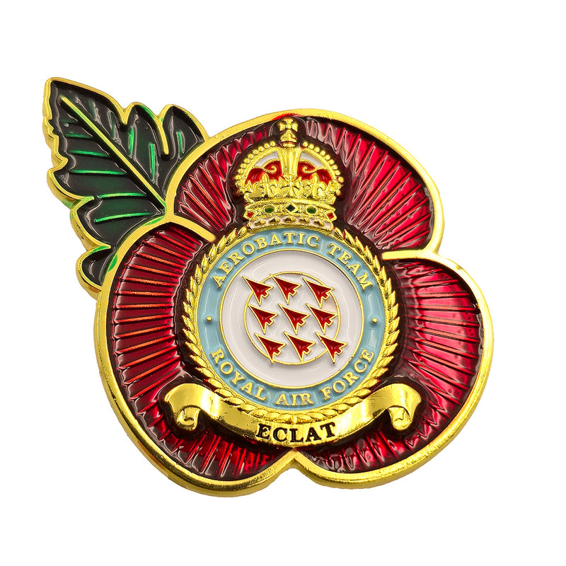 Poppy Pin Badge RAF Red Arrows