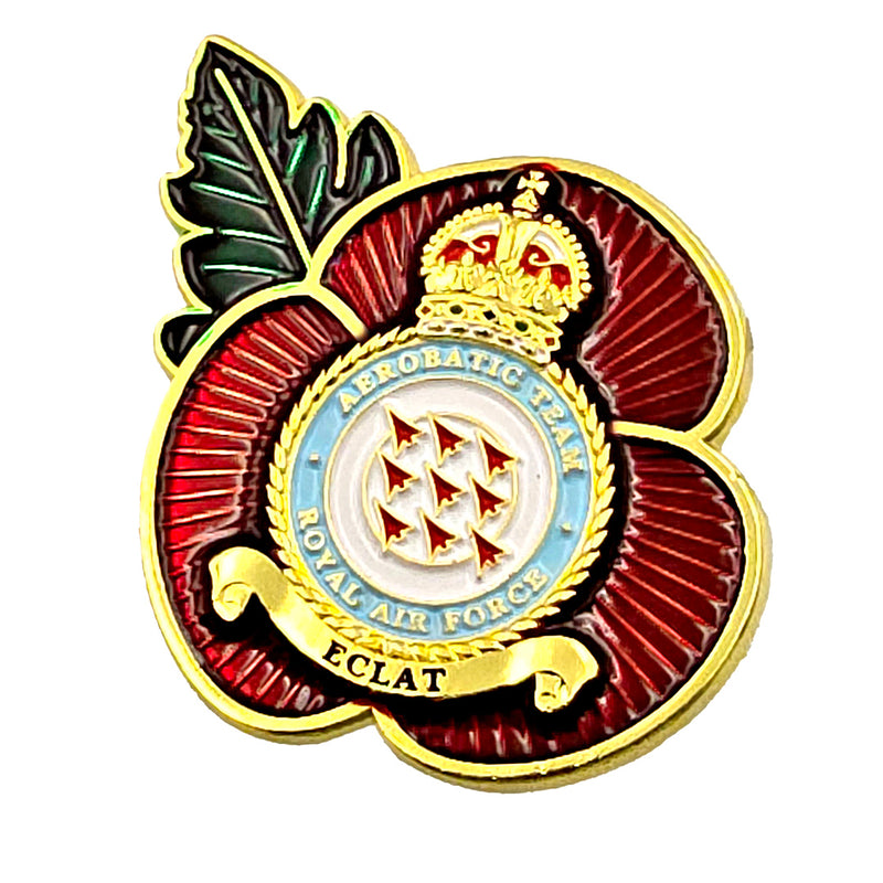 Poppy Pin Badge RAF Red Arrows