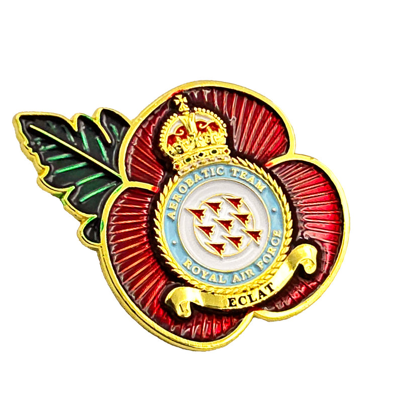 Poppy Pin Badge RAF Red Arrows