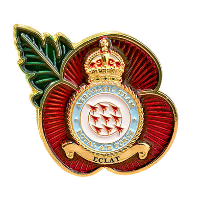 Poppy Pin Badge RAF Red Arrows