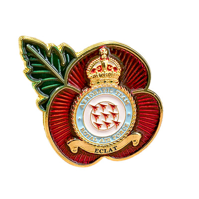 Poppy Pin Badge RAF Red Arrows