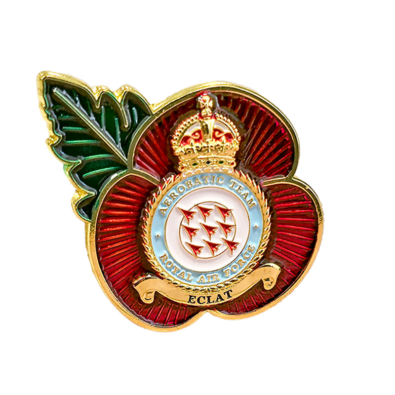 Poppy Pin Badge RAF Red Arrows