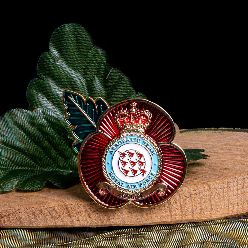 RAF Red Arrows Poppy Pin