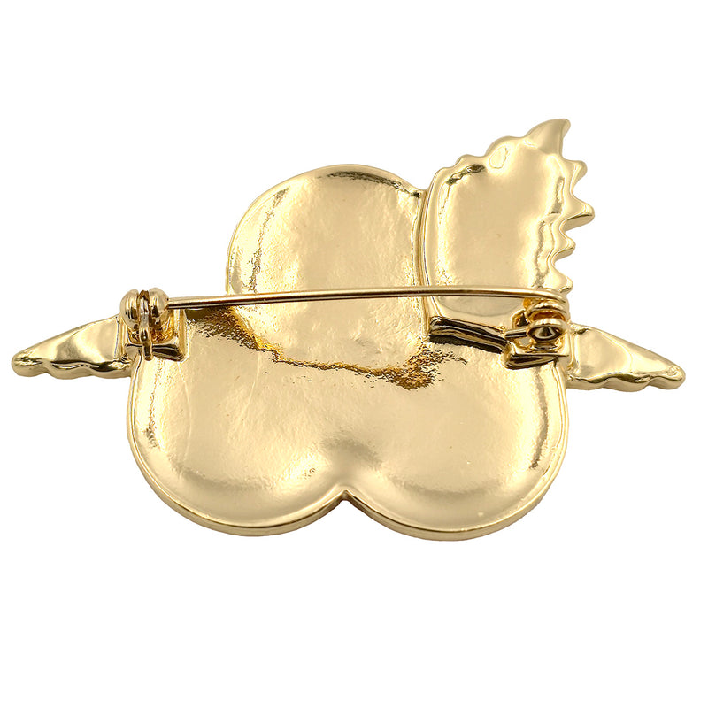 RAF Wings Poppy Brooch