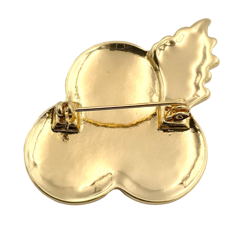 RAF Cap Badge Poppy Brooch