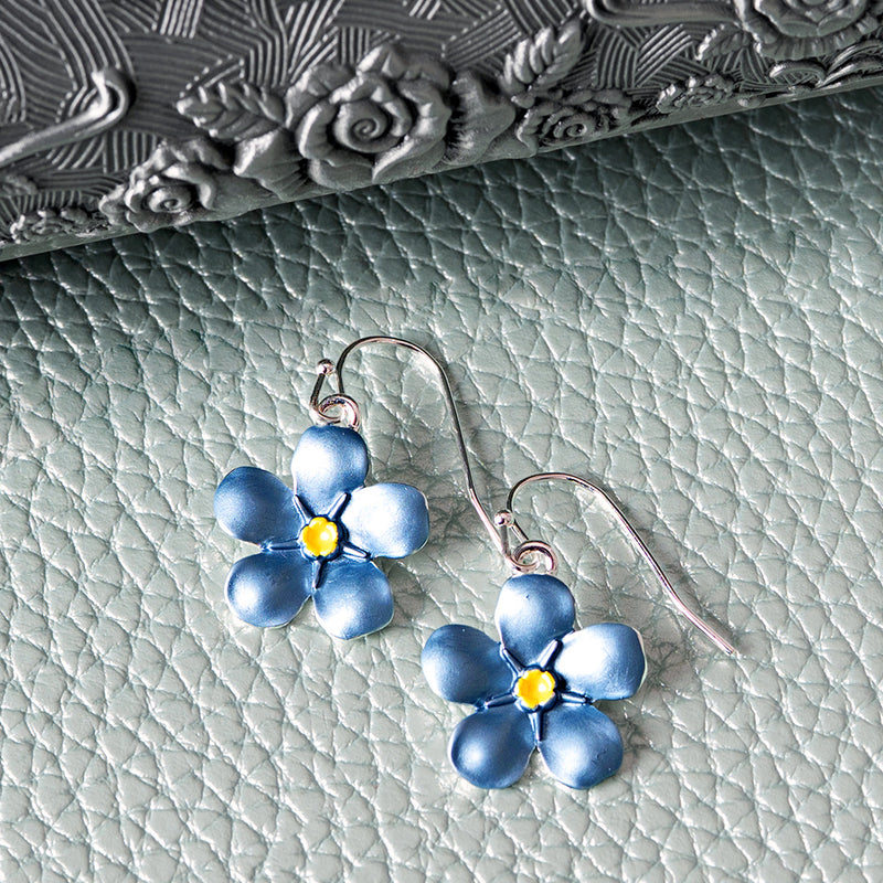 Forget Me Not Hook Earrings