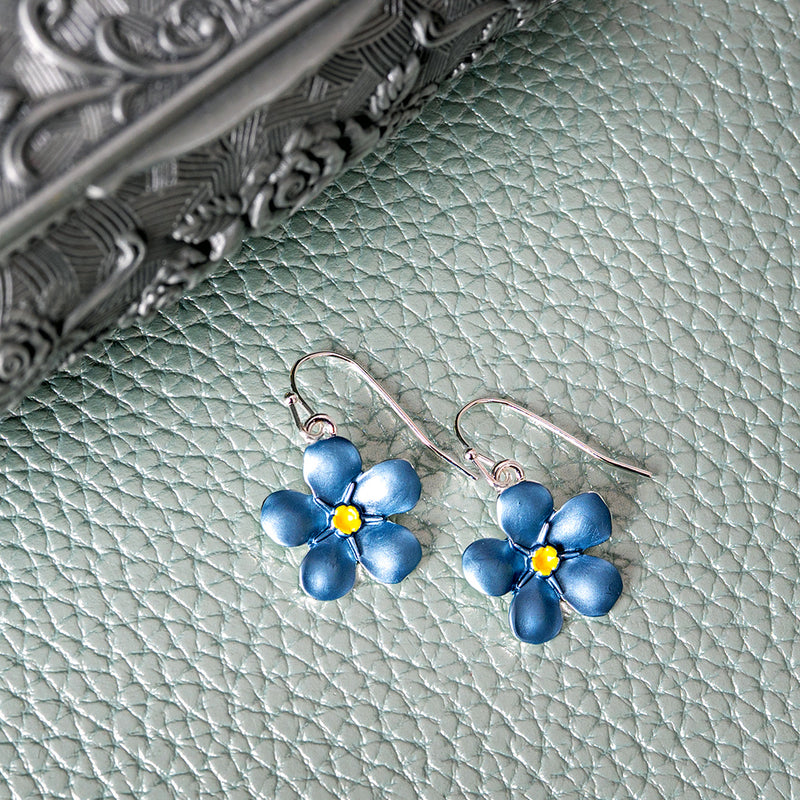 Forget Me Not Hook Earrings