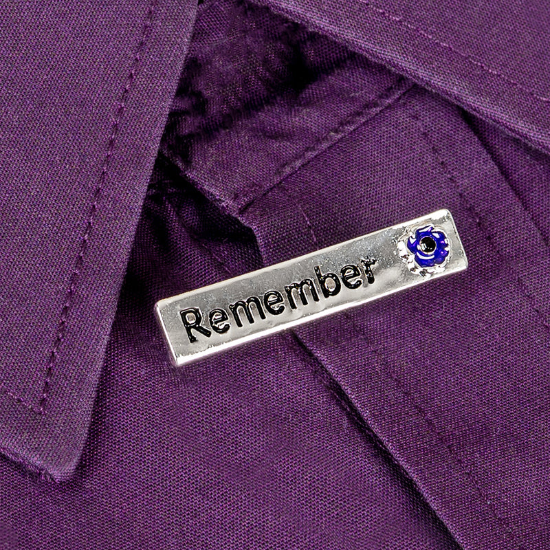 Purple Poppy Brooch