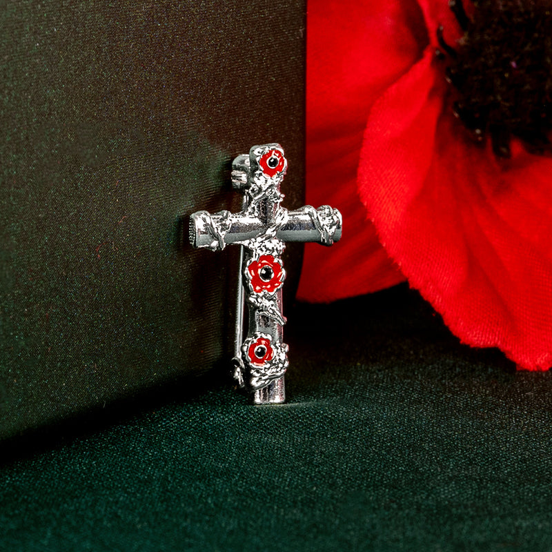 Poppy Cross Brooch