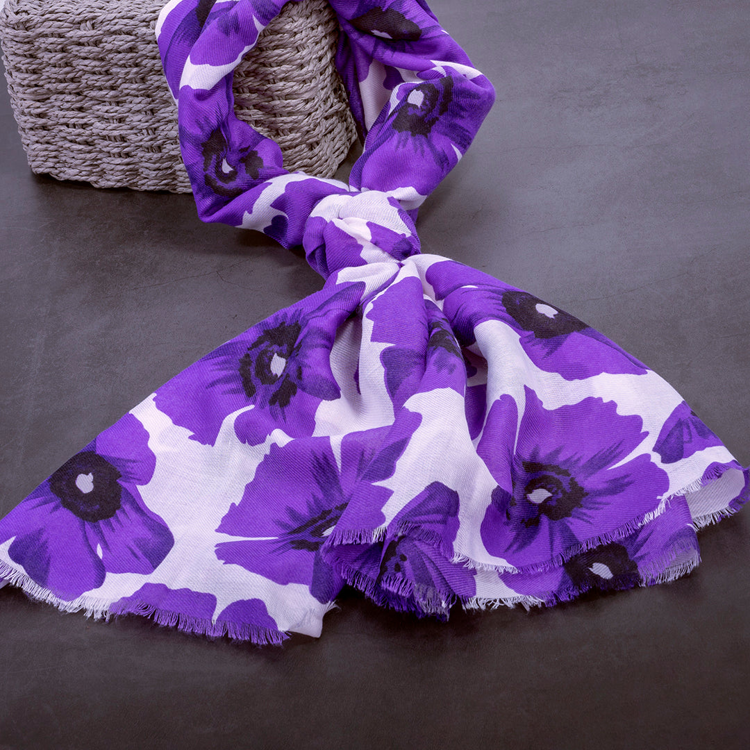 Purple Poppy Scarf | Remembrance | RAFA - RAFATRAD