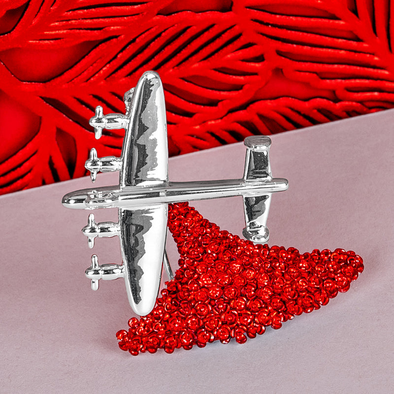 Lancaster Falling Poppies Brooch