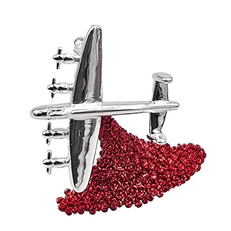 Lancaster Falling Poppies Brooch