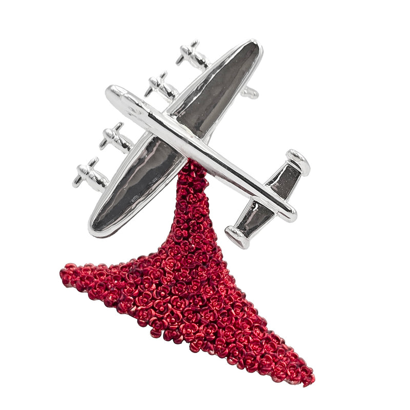 Lancaster Falling Poppies Brooch