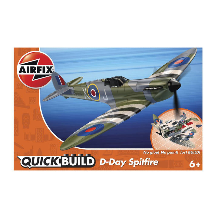 Airfix Quickbuild D-Day Spitfire Kit Modellino Aereo A Scatto In - Foto 4