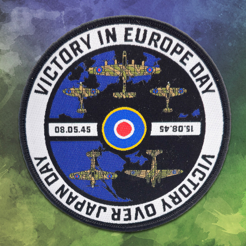 VE / VJ Day 80 Anniversary Embroidered Badge