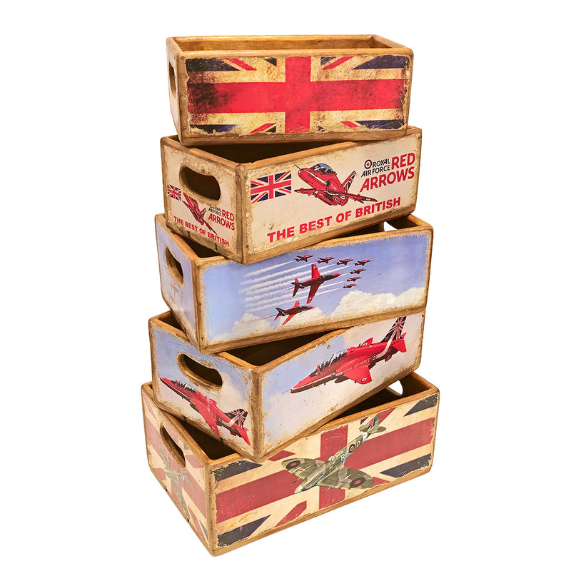 Red Arrows Wooden Boxes Set