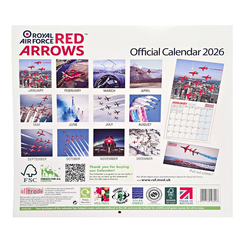 Official Red Arrows 2026 Calendar