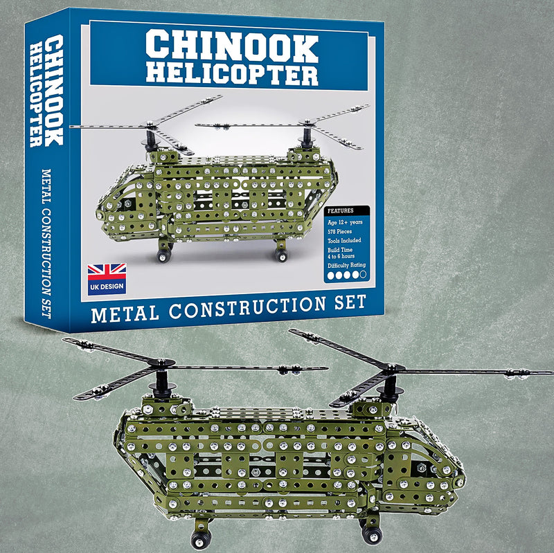Chinook Helicopter Metal Construction Set
