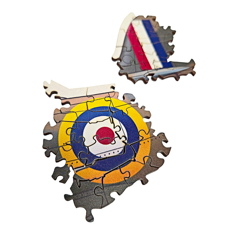 Spitfire Shaped Puzzle Pieces