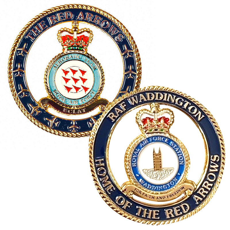 Red Arrows Coin - Waddington Crest