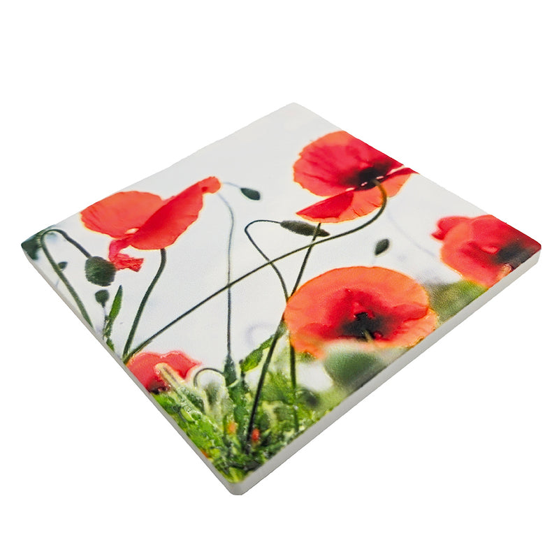 Poppy Ceramic Coaster