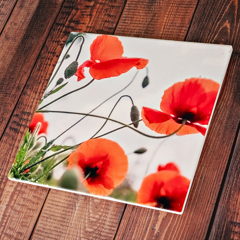 Poppy Ceramic Trivet