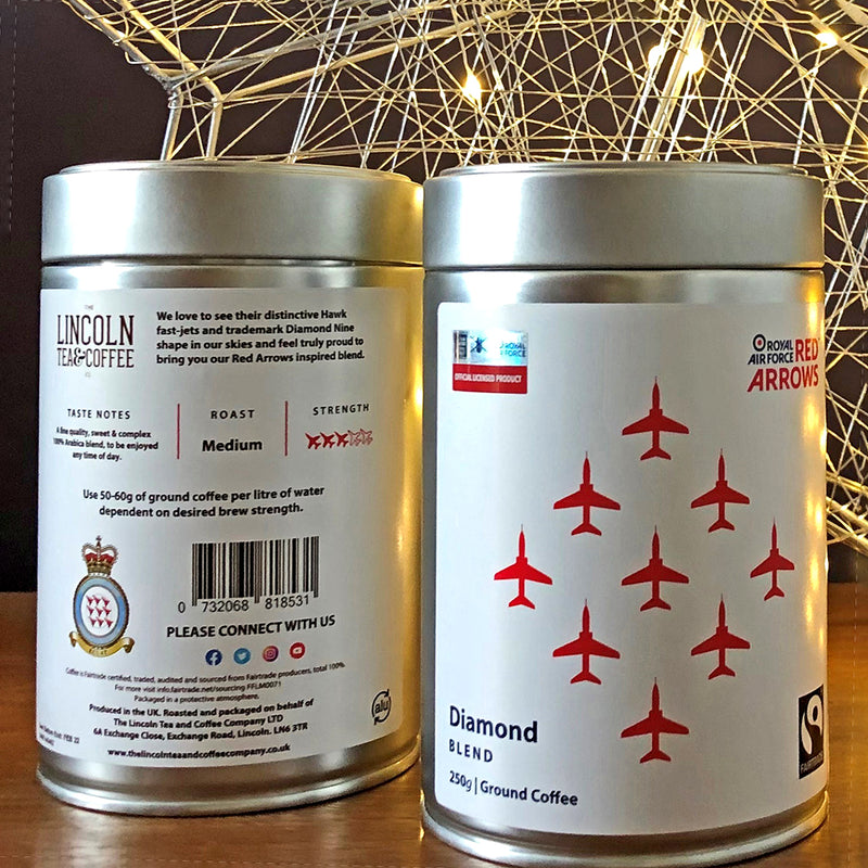 Coffee Tin Red Arrows