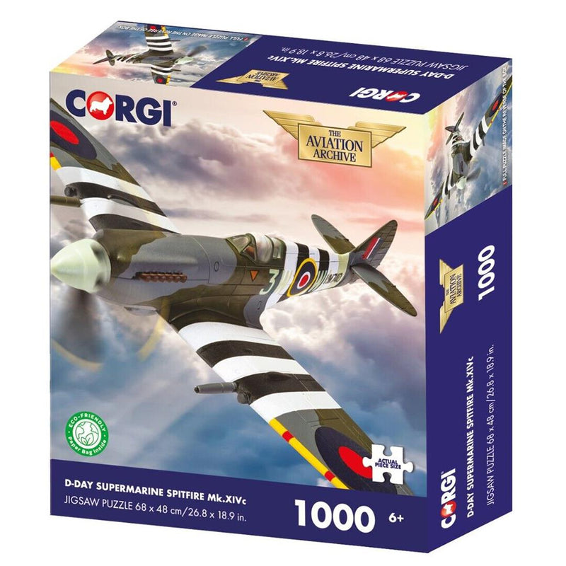 Corgi 1000 Piece Jigsaw - D-Day Supermarine Spitfire Mk.XIVc