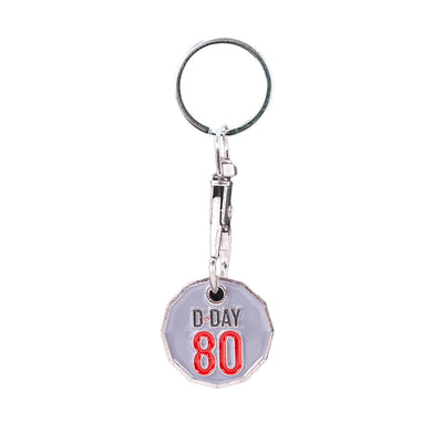 D-Day 80 Trolly Coin Keyring