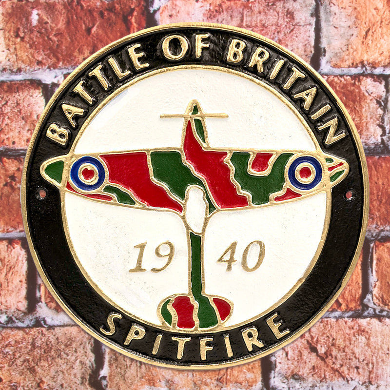 Battle of Britain Spitfire 1940 Plaque