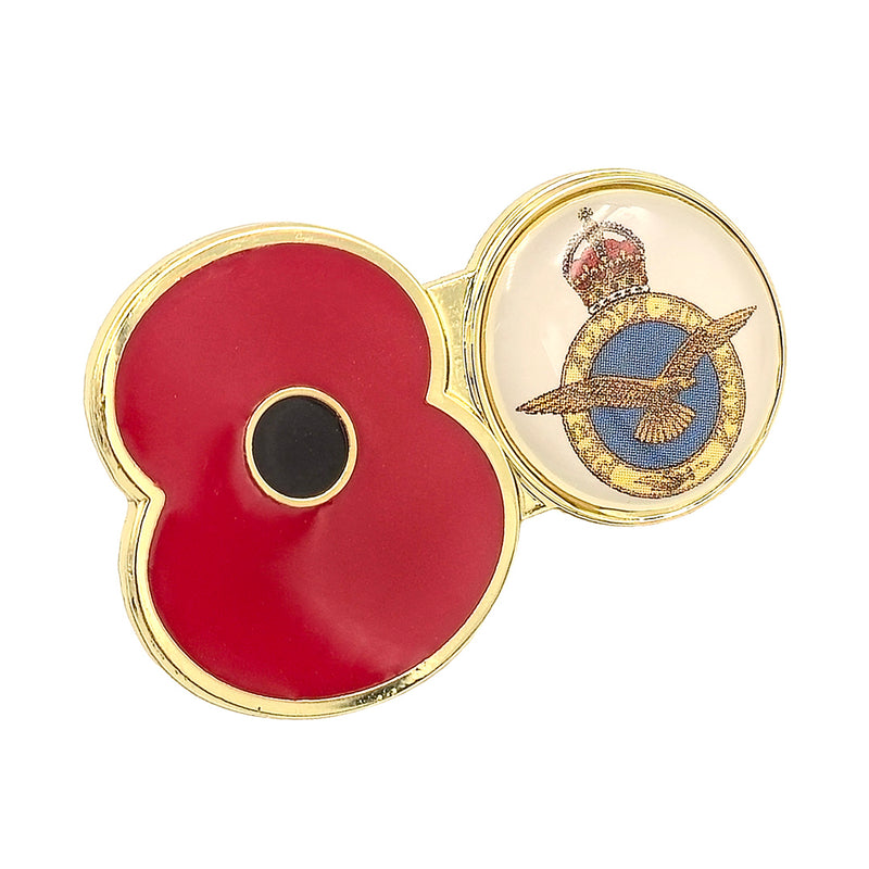 RBL - RAF Crest Service Poppy Pin