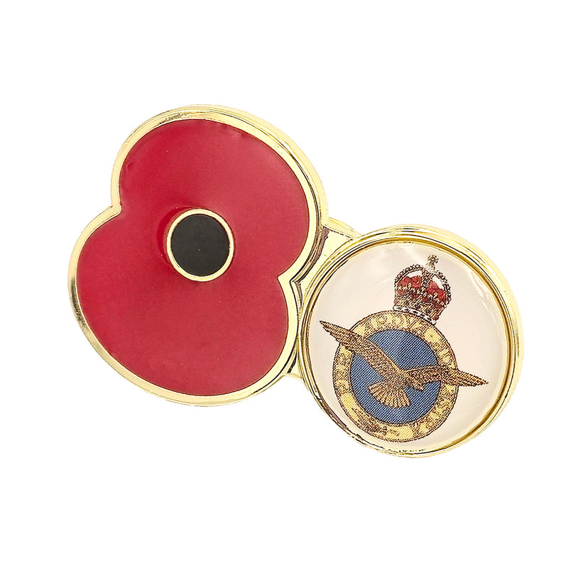 RBL - RAF Crest Service Poppy Pin
