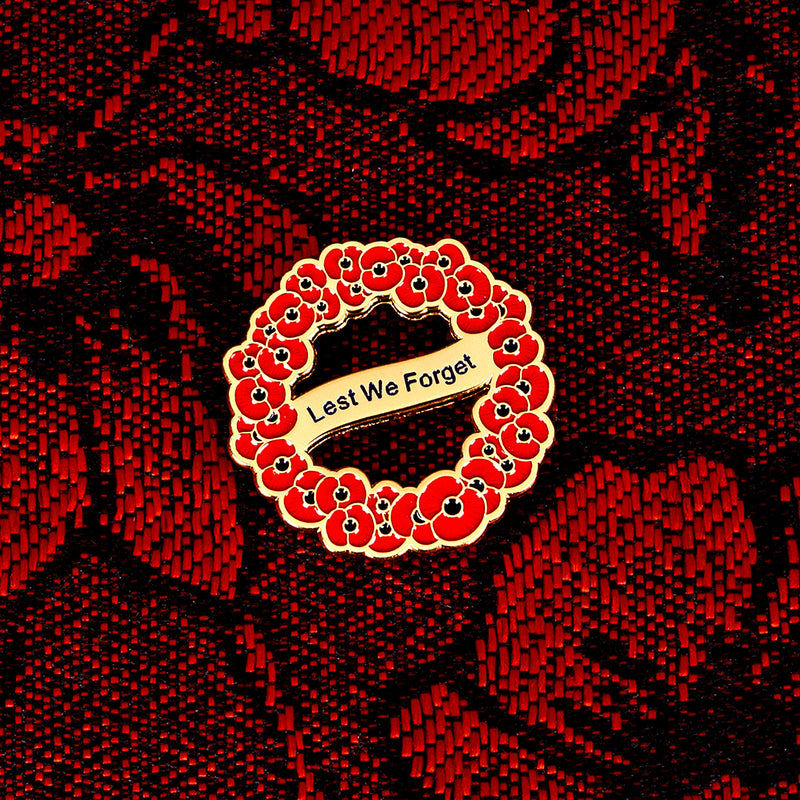 RBL - Lest We Forget Poppy Wreath Badge