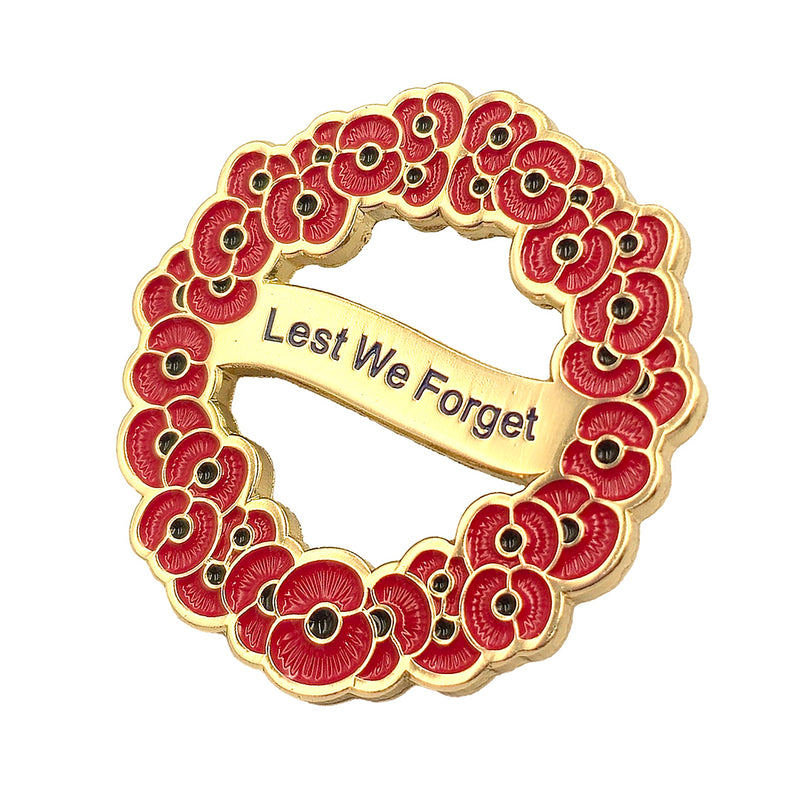 RBL - Lest We Forget Poppy Wreath Badge