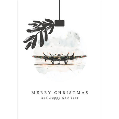 Lancaster Bauble Christmas Card