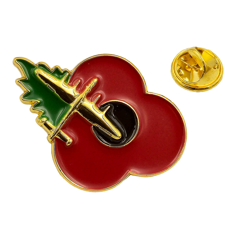 Lancaster Poppy Pin Leaf 3cm