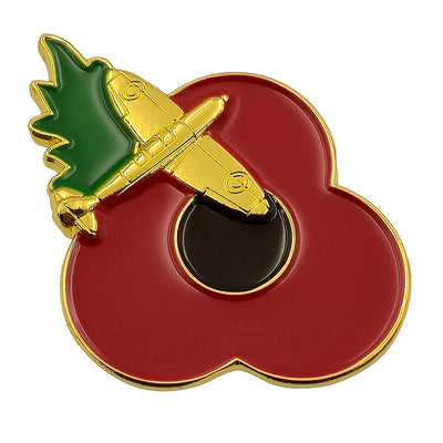 Spitfire Poppy Pin Leaf 3cm