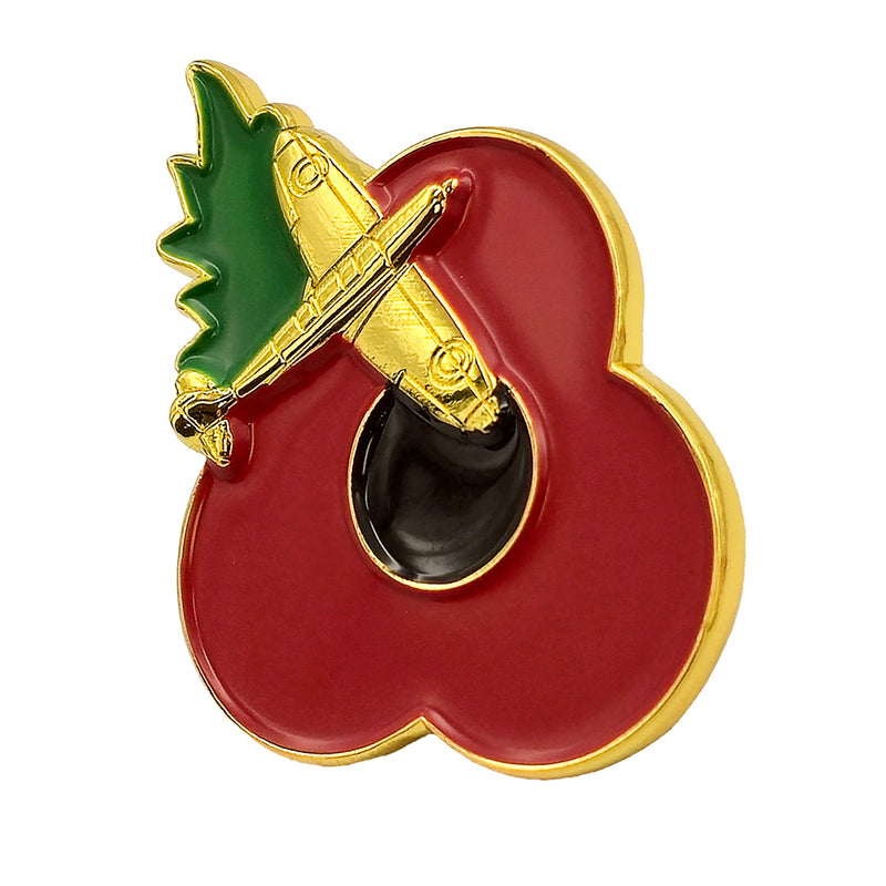 Spitfire Poppy Pin Leaf 3cm